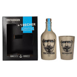 Knut Hansen Dry Gin 42% Vol. 0.5l in gift box with ceramic mug