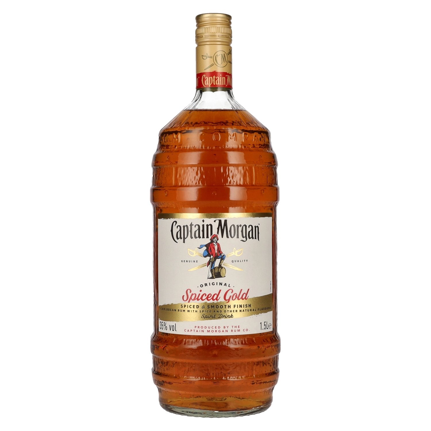 Captain Morgan Original Spiced Gold Barrel Bottle Limited Edition 35% Vol. 1.5L