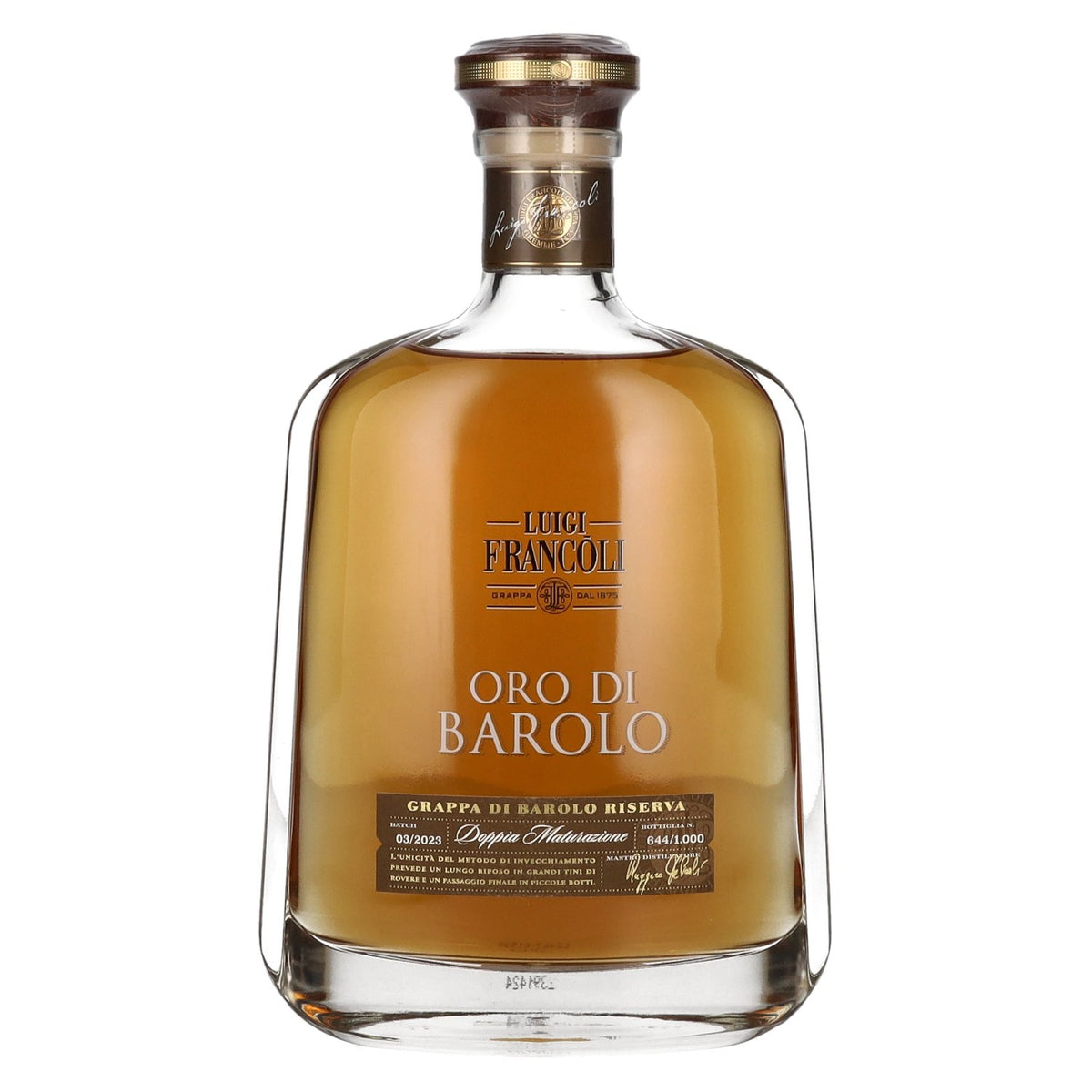 Luigi Francoli Grappa di Barolo Riserva Oro di Barolo 42.5% Vol. 0.7l