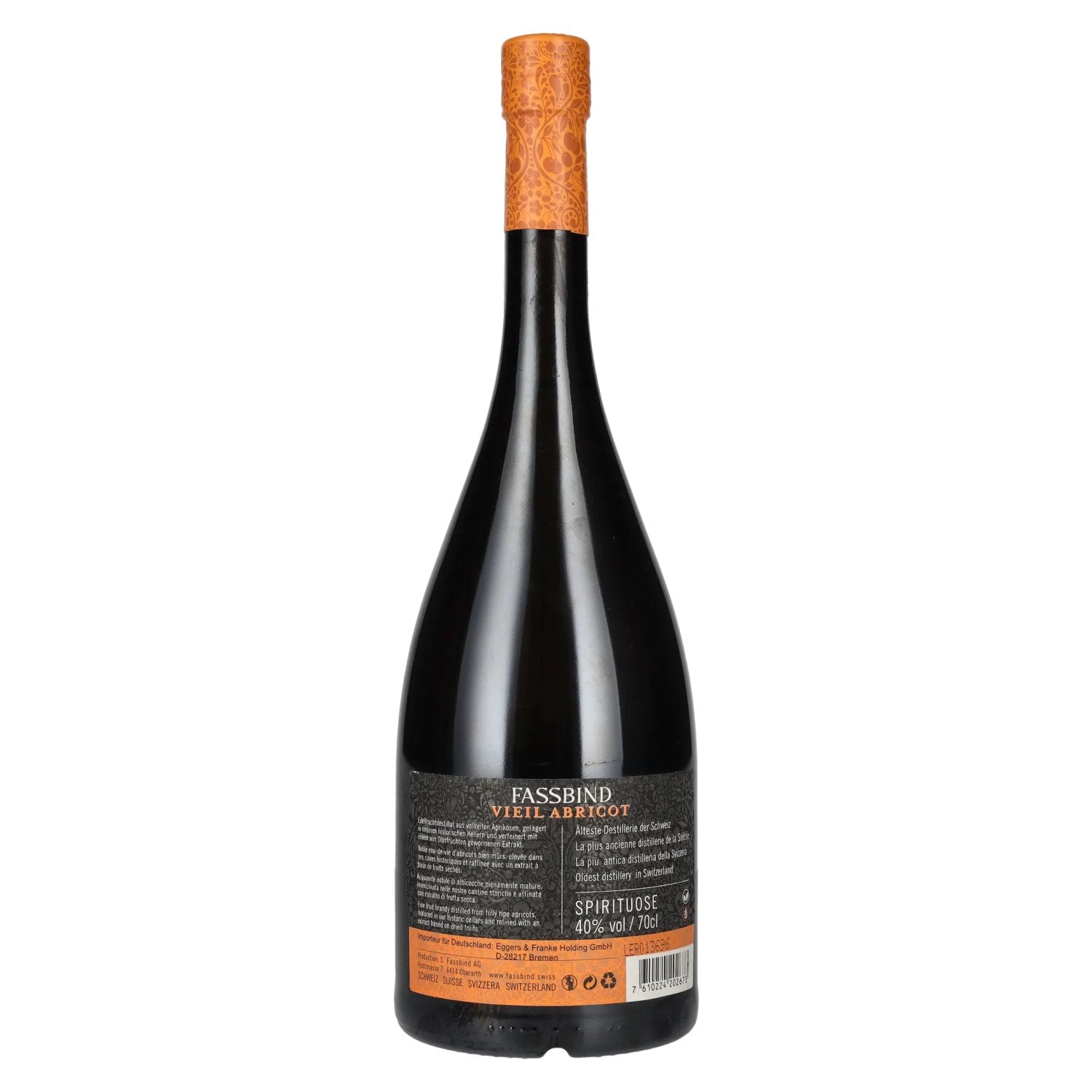 Fassbind Les Vieilles Barriques VIEILL ABRICOT 40% Vol. 0,7l