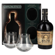 Diplomático SELECCIÓN DE FAMILIA Rum 43% Vol. 0,7l in Geschenkbox mit 2 Gläsern