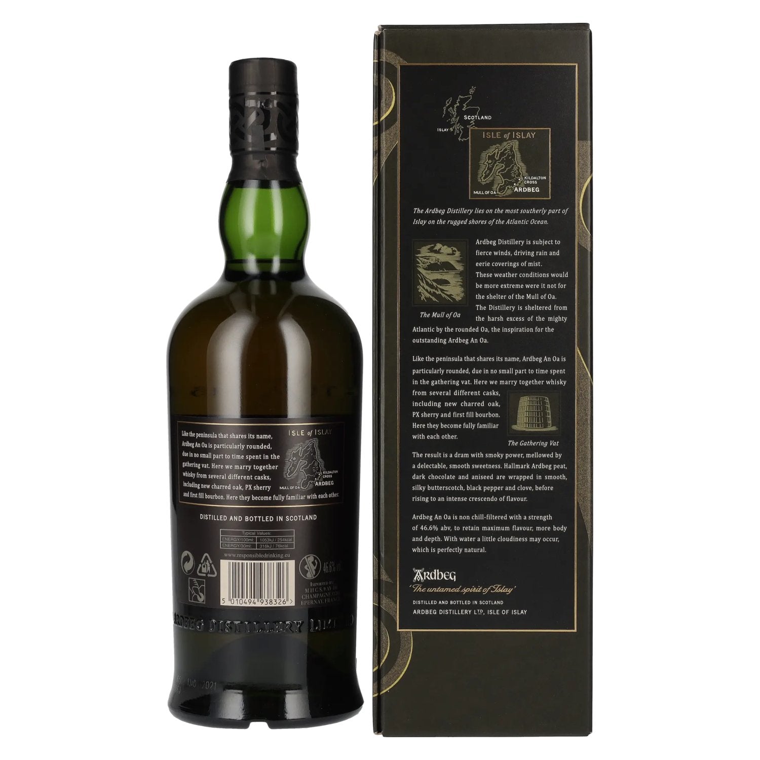 Ardbeg AN OA Islay Single Malt 46.6% Vol. 0.7l in gift box