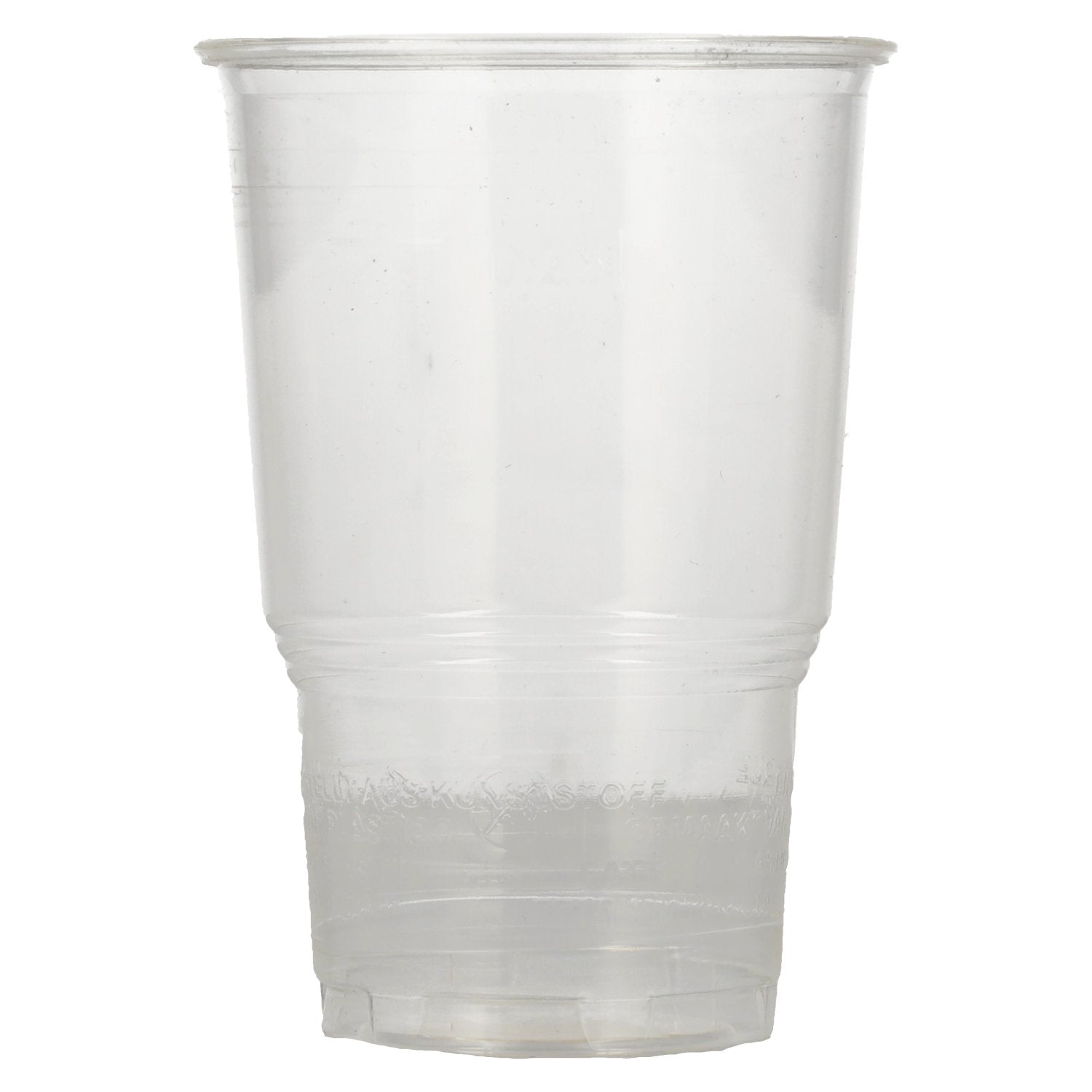 PLA cold drink cups pure crystal clear 70x0.25l