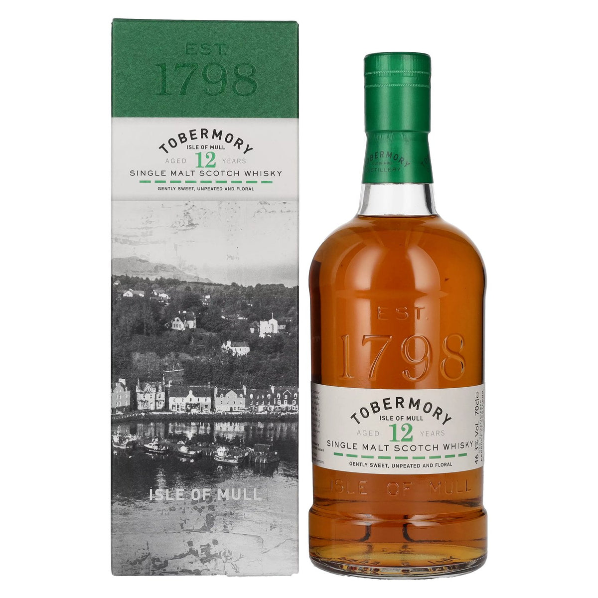 Tobermory 12 Years Old Single Malt Scotch Whisky 46.3% Vol. 0.7l in Gift Box
