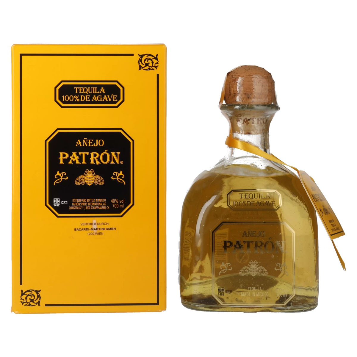 Patrón Tequila Añejo 40% Vol. 0.7L in Gift Box