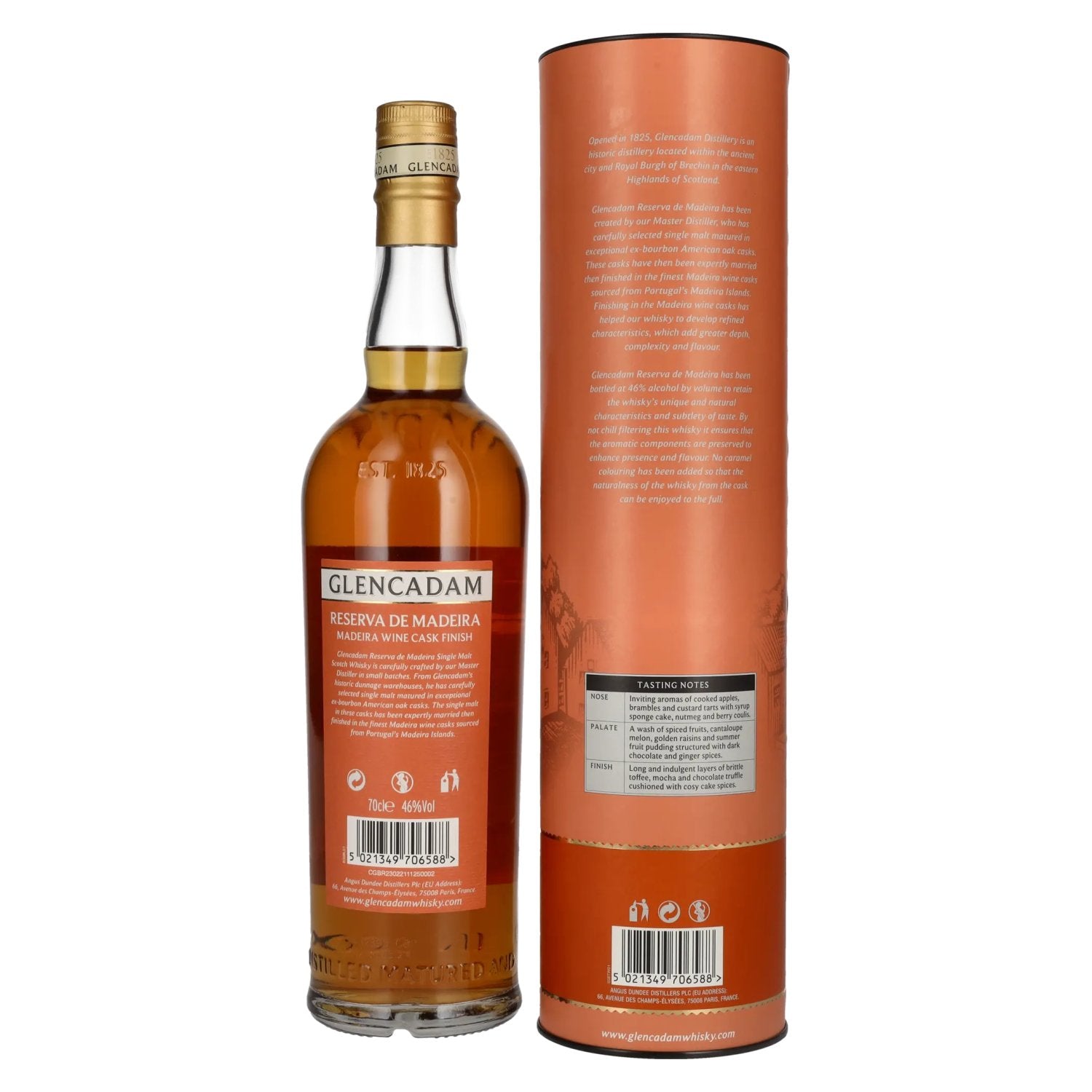 Glencadam RESERVA DE MADEIRA Single Malt MADEIRA CASK FINISH 46% Vol. 0.7l in gift box