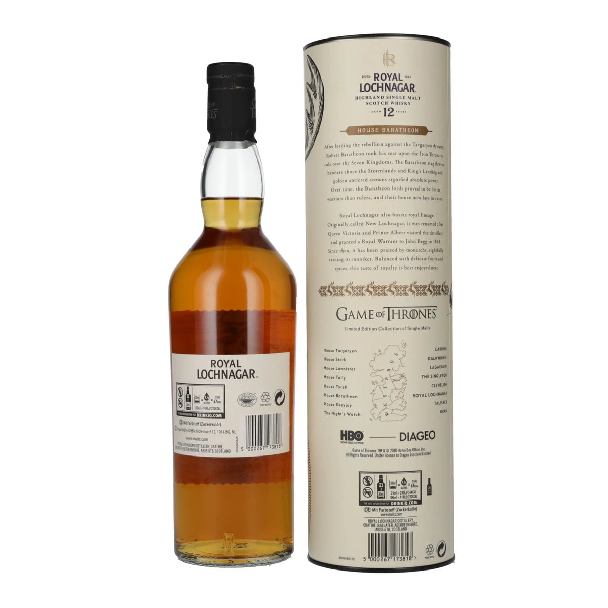Royal Lochnagar 12 Years Old GAME OF THRONES House Baratheon 40% Vol. 0.7l in Gift Box