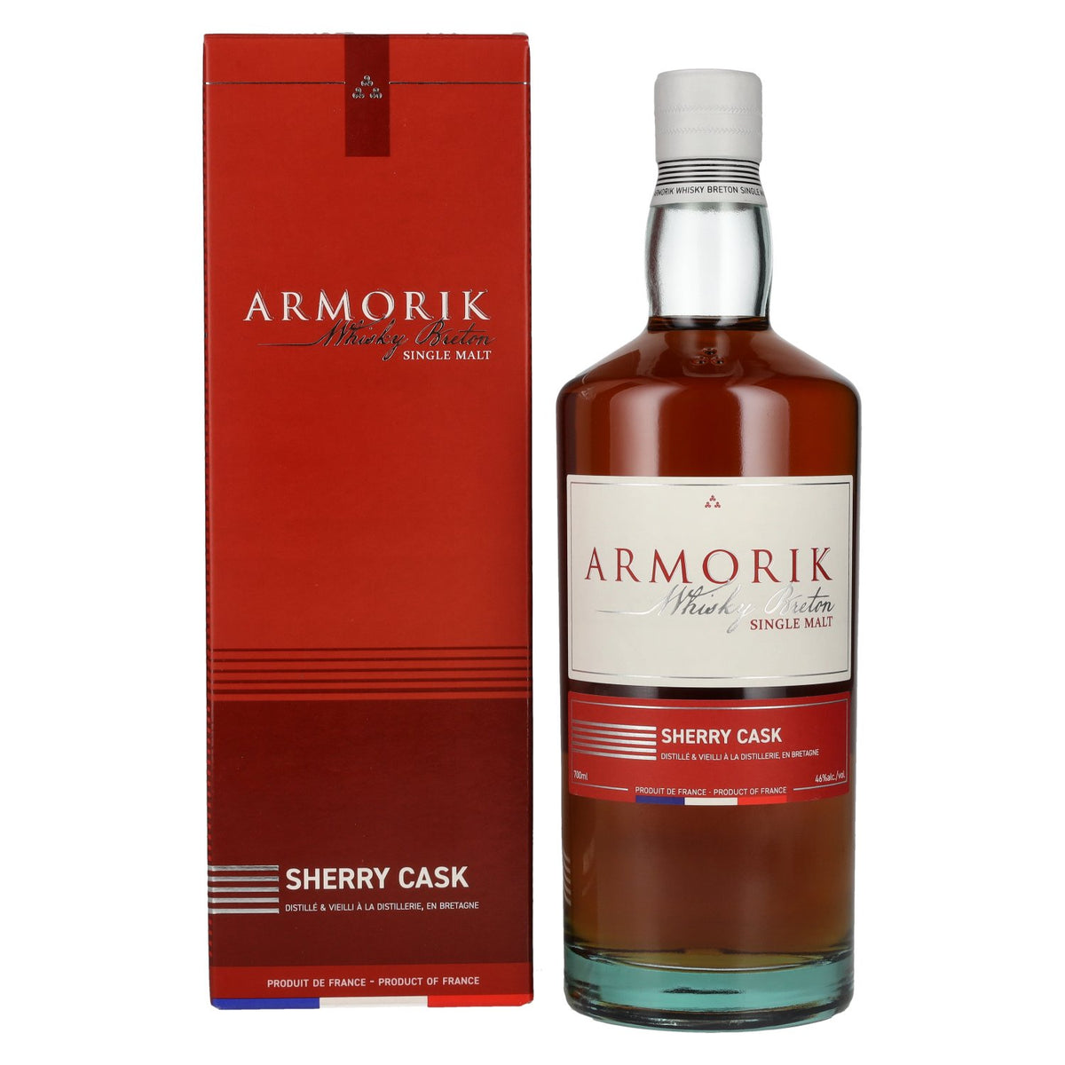 Armorik SHERRY CASK Whisky Breton Single Malt 46% Vol. 0,7l in Geschenkbox