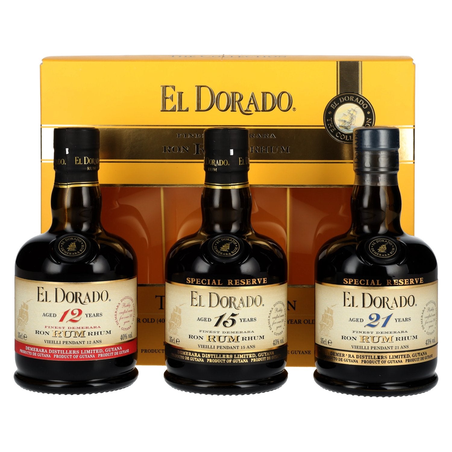 El Dorado The Collection Set 42% Vol. 3x0.35l in Gift Box