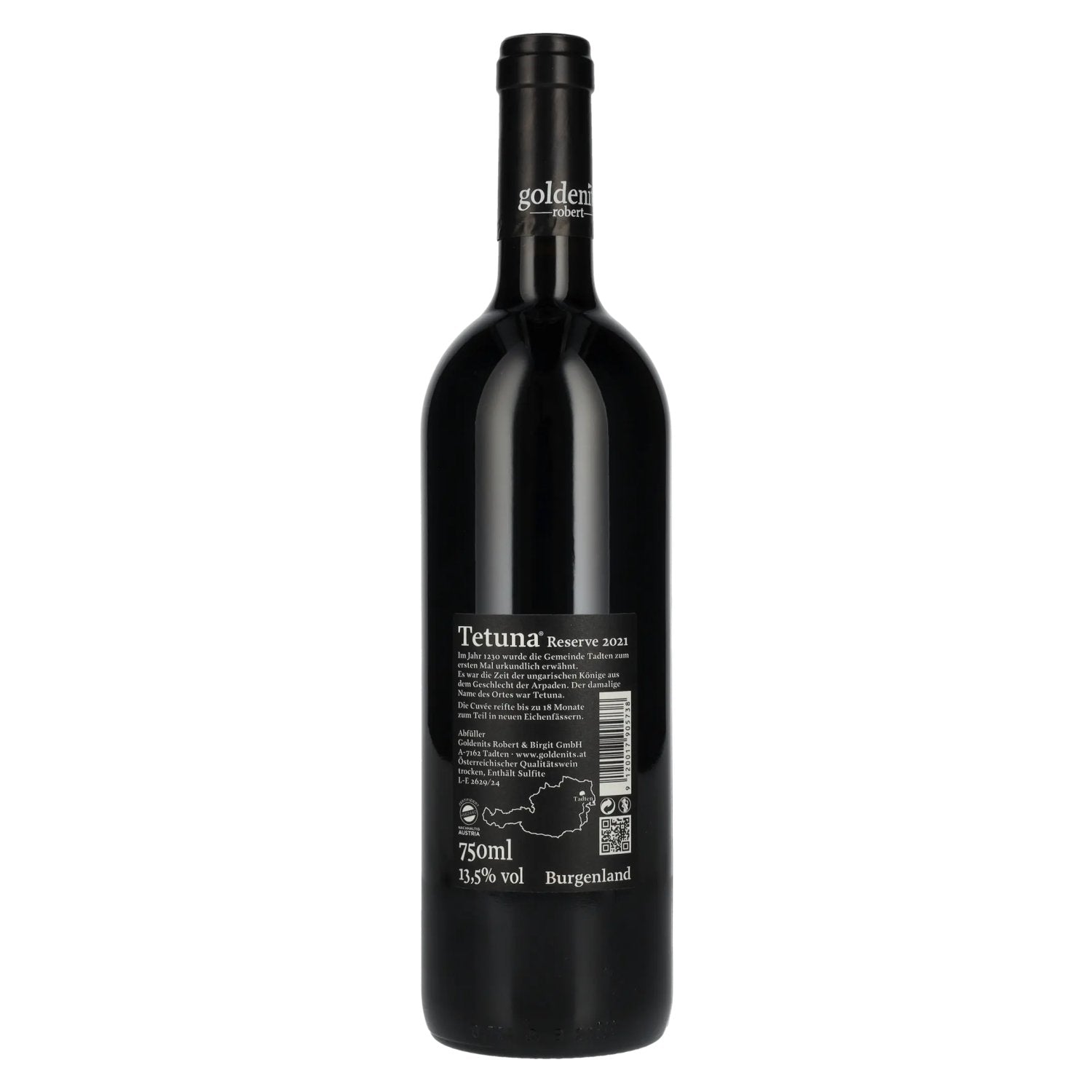 Goldenits Robert Tetuna Reserve 2021 13.5% Vol. 0.75L