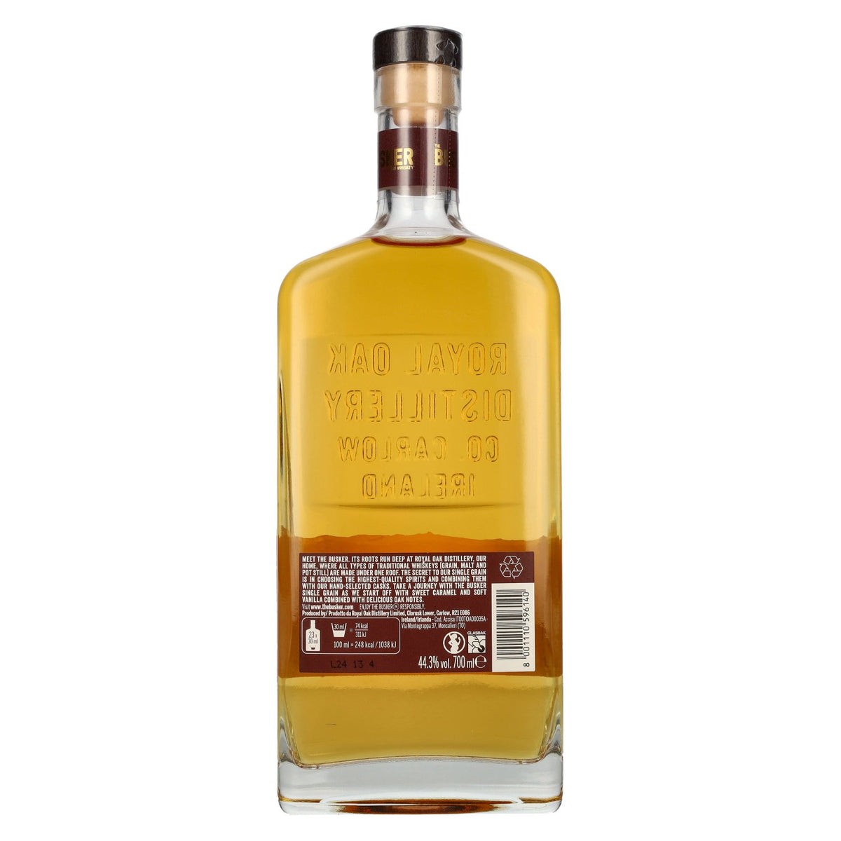 The Busker Single Grain Irish Whisky 44.3% ABV 0.7 l