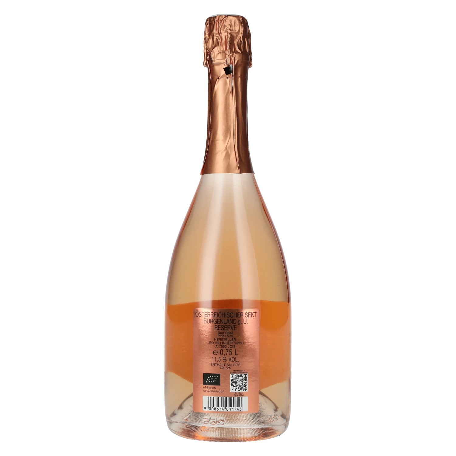 Hillinger HILL Brut Rosé Reserve 2020 11,5% Vol. 0,75l