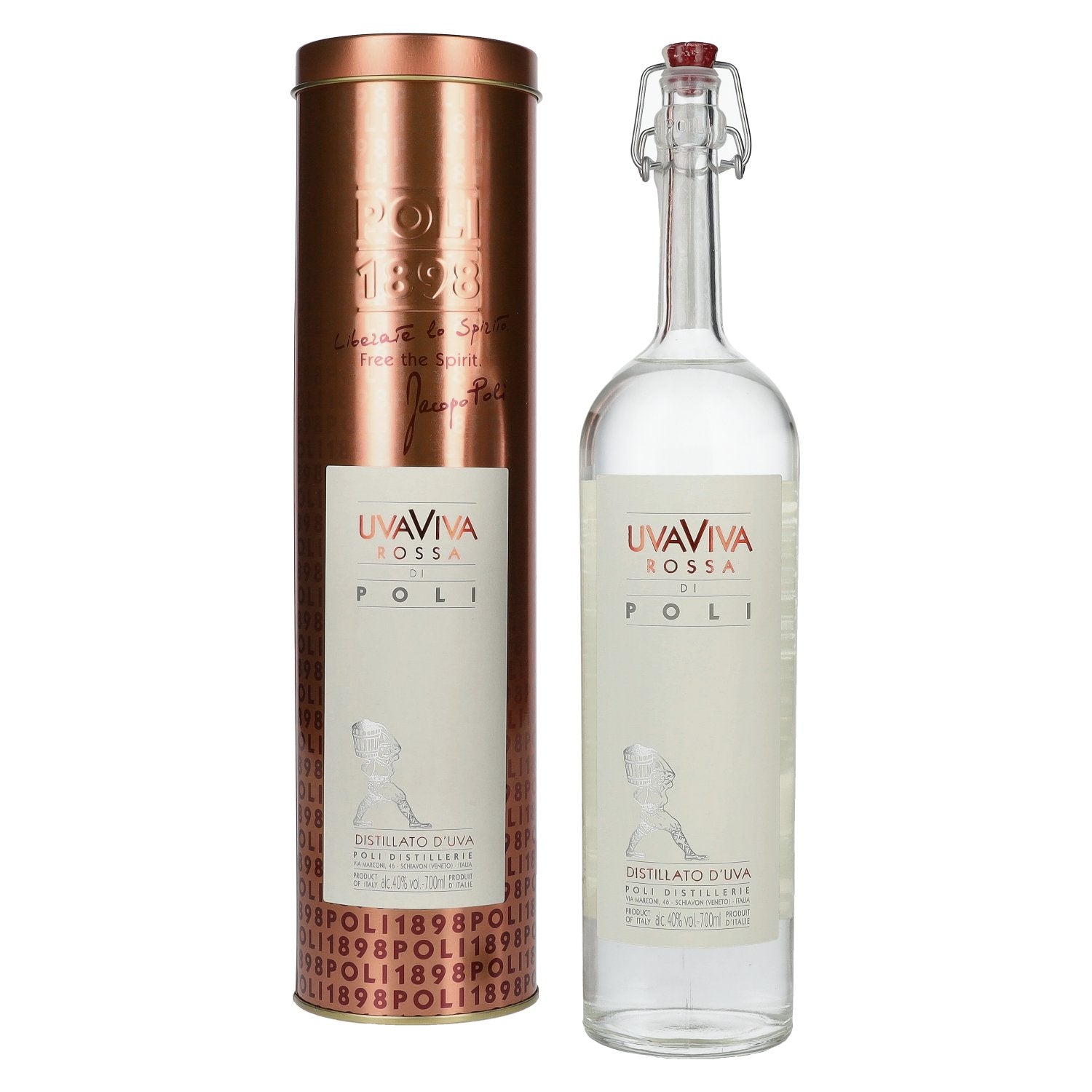Poli UVAVIVA Red 40% Vol. 0.7L in Tin Box