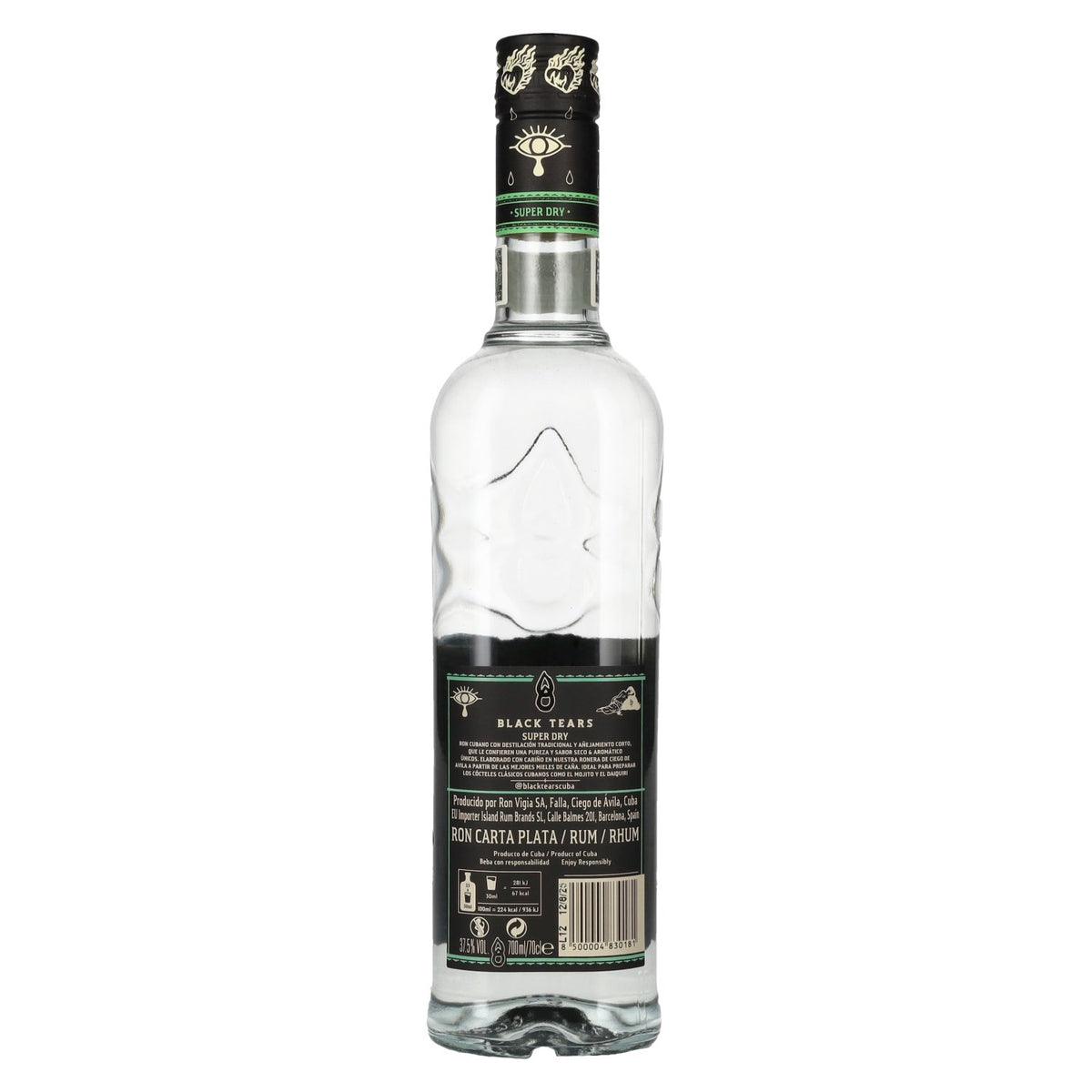 Black Tears Super Dry White Rum 37.5% vol. 0.7 l