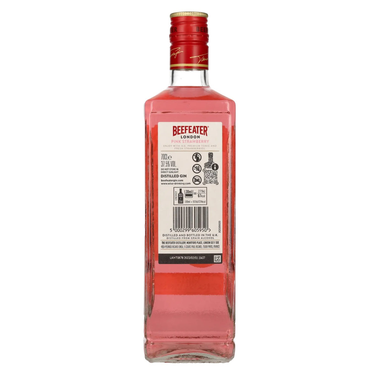 Beefeater London PINK STRAWBERRY Premium Gin 37.5% ABV 0.7l