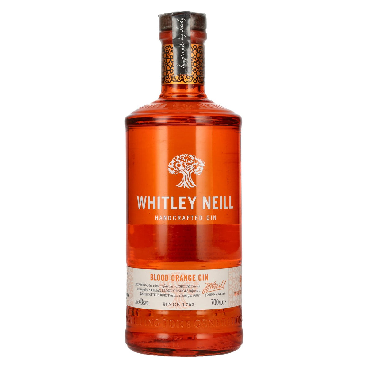 Whitley Neill BLOOD ORANGE GIN 43% Vol. 0,7l