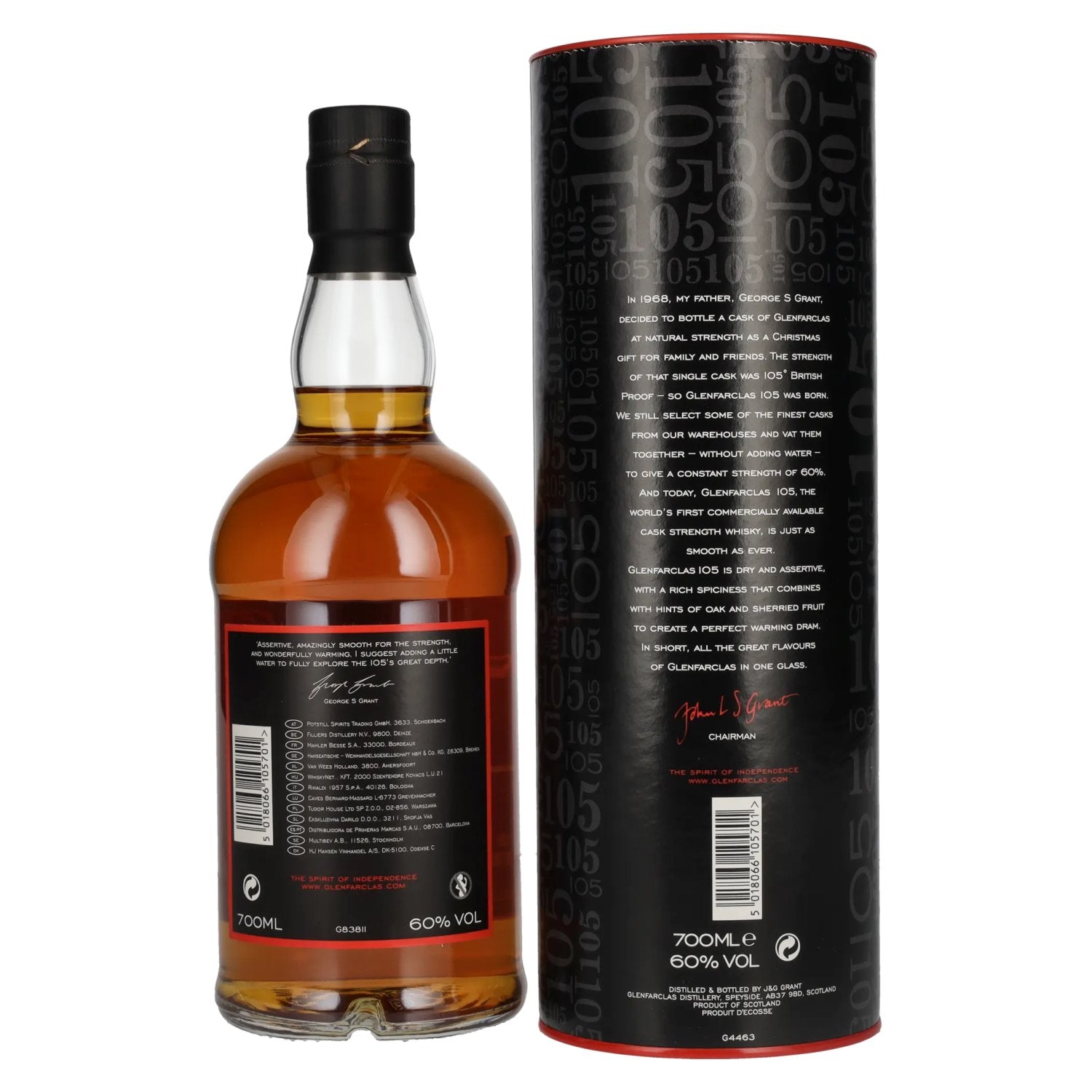 Glenfarclas 105 CASK STRENGTH Highland Single Malt 60% Vol. 0,7l in Geschenkbox