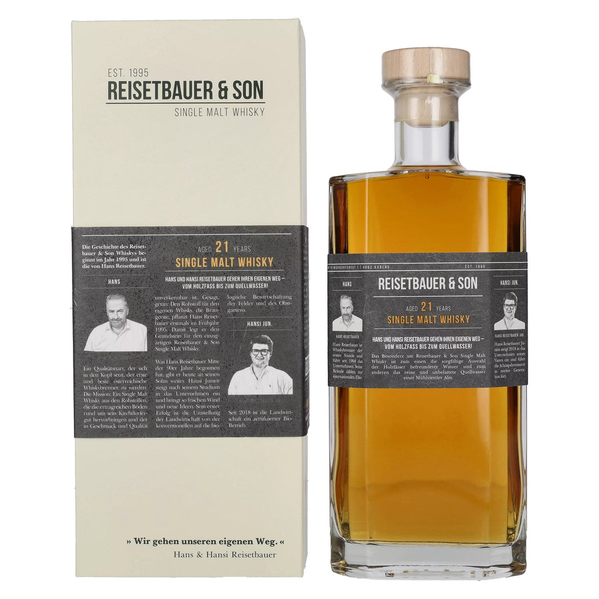 Reisetbauer & Son 21 Years Old Single Malt Whisky 48% Vol. 0,7l in Geschenkbox