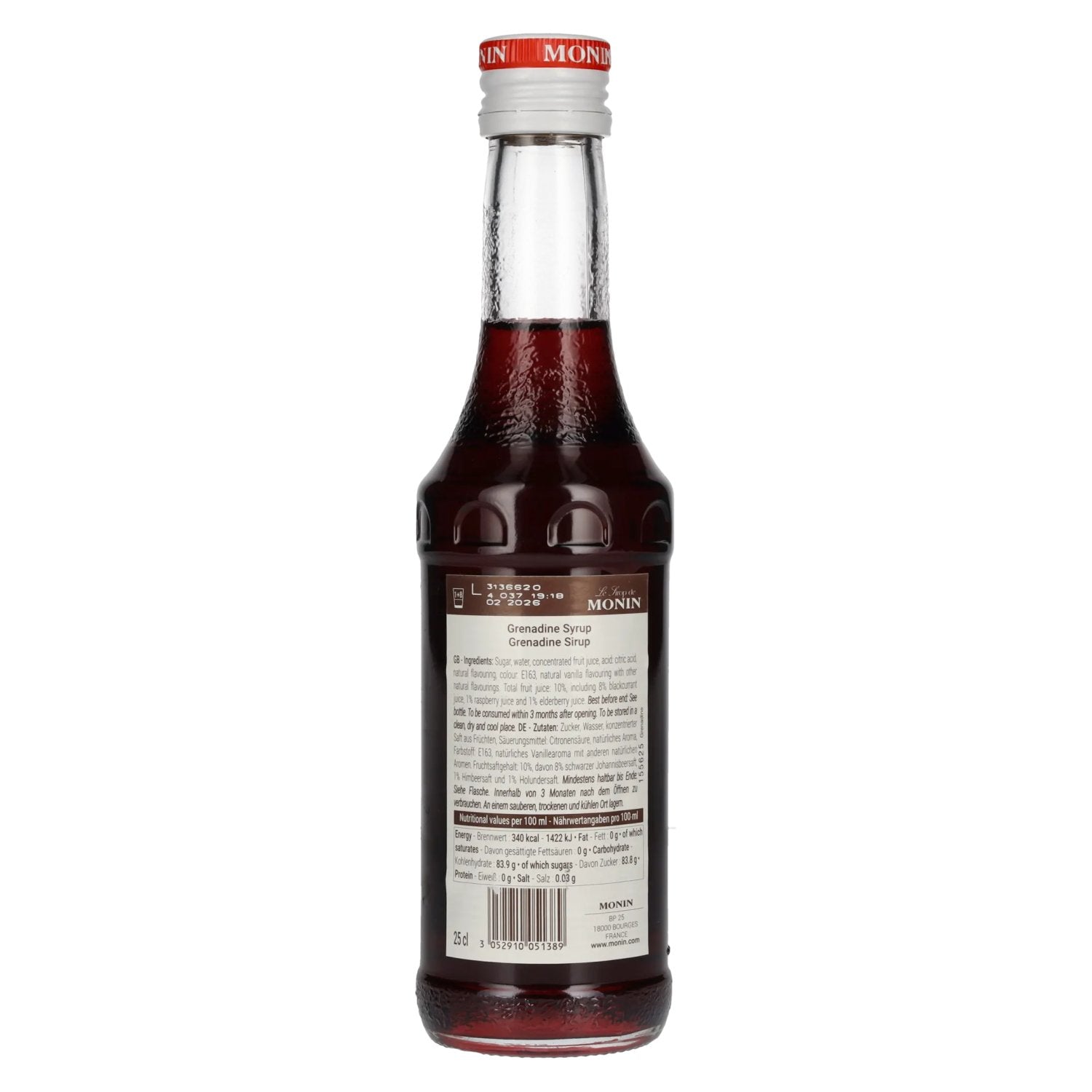 Monin Grenadine Syrup 0.25l