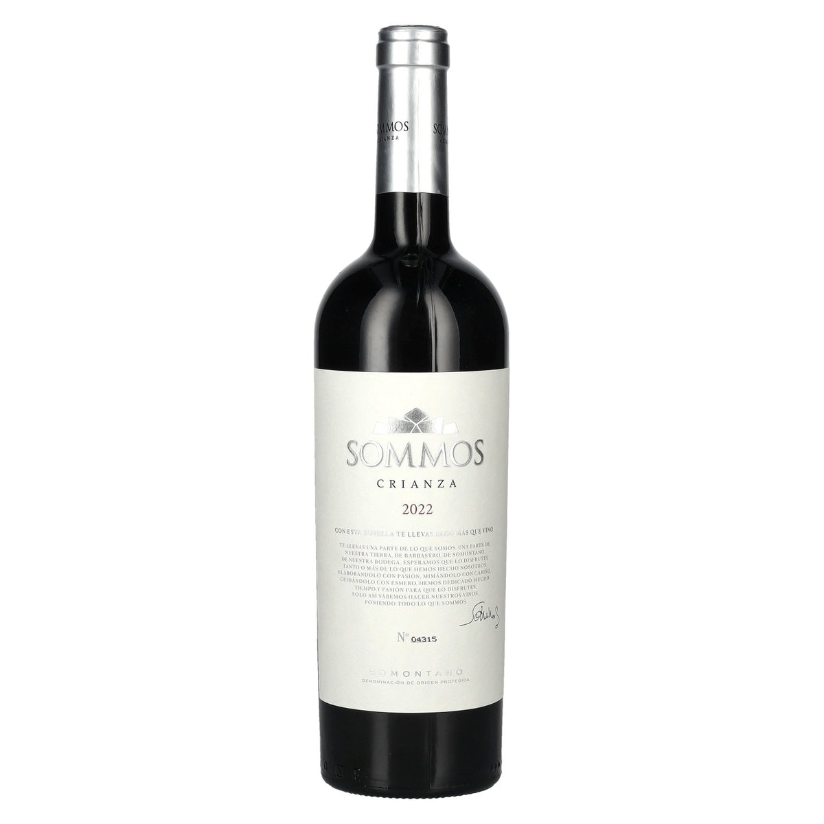 SOMMOS Crianza Somontano D.O.P 2022 14% Vol. 0.75l