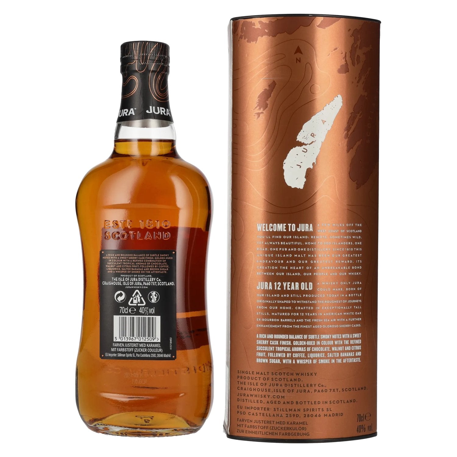Jura 12 Years Old Single Malt Scotch Whisky 40% Vol. 0,7l in Geschenkbox
