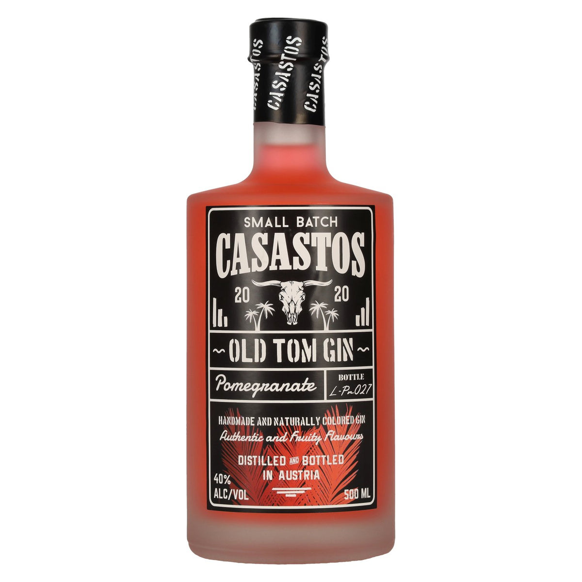 CASASTOS Old Tom Gin Small Batch Pomegranate 40% Vol. 0.5l