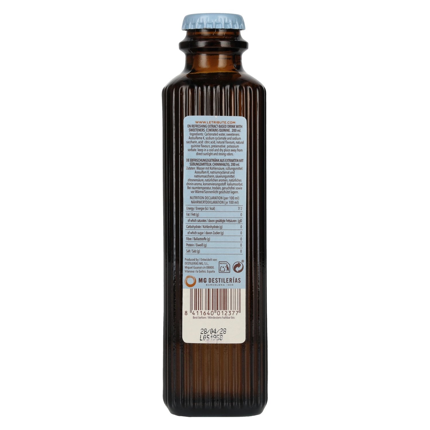 Le Tribute Tonic Water Zero 0,2l