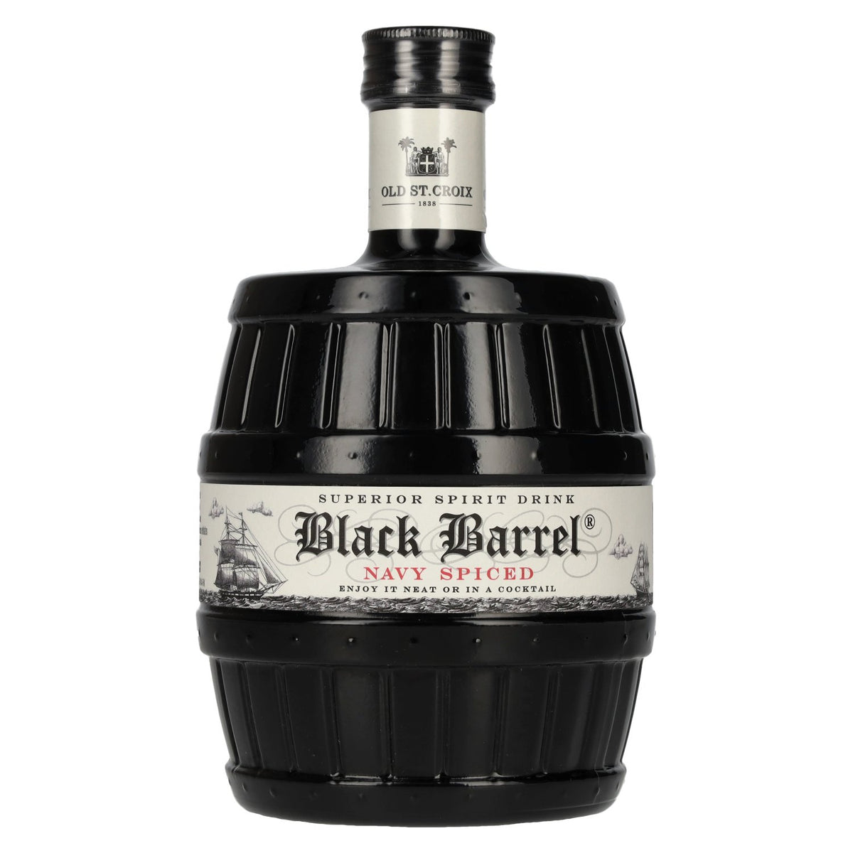 Old St. Croix A.H. Riise Black Barrel NAVY SPICED Spirit Drink 40% Vol. 0,7l