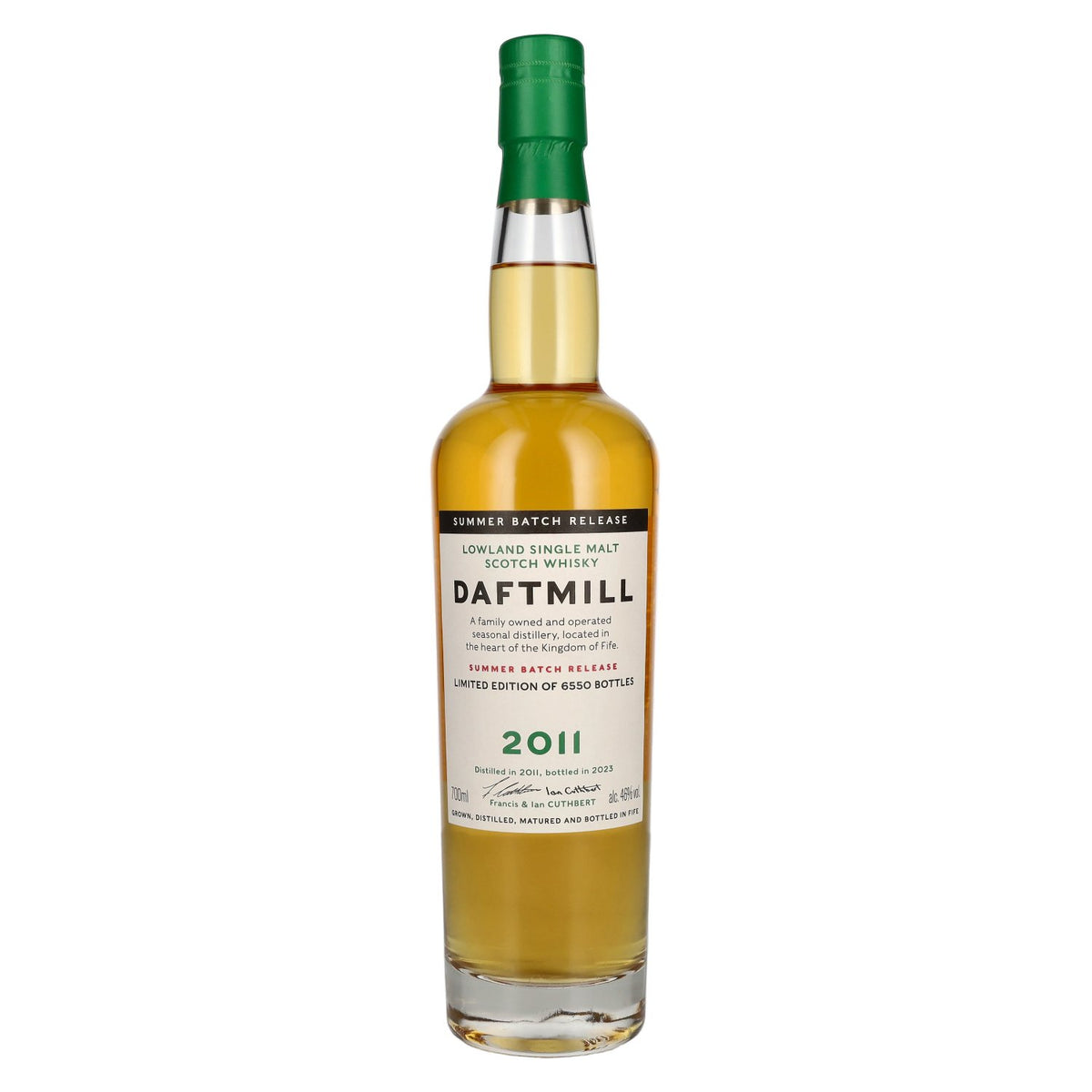 Daftmill Lowland Single Malt Summer Batch Release 2011 46% ABV 0.7l