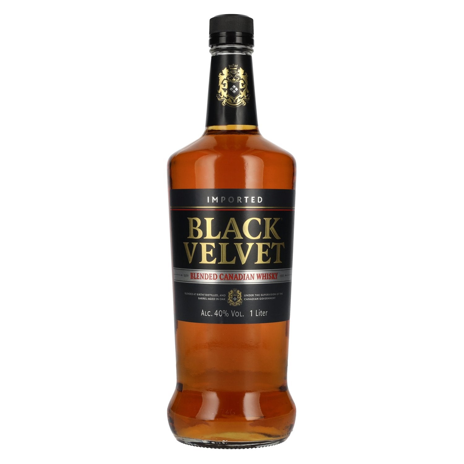 Black Velvet Blended Canadian Whisky 40% Vol. 1L