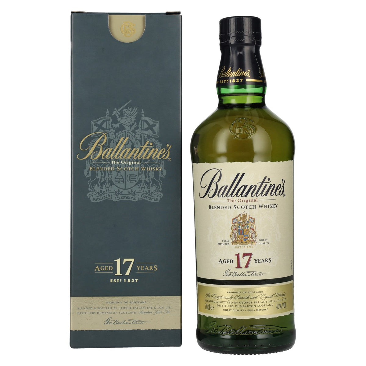 Ballantine's 17 Years Old Blended Scotch Whisky 40% Vol. 0,7l in Geschenkbox