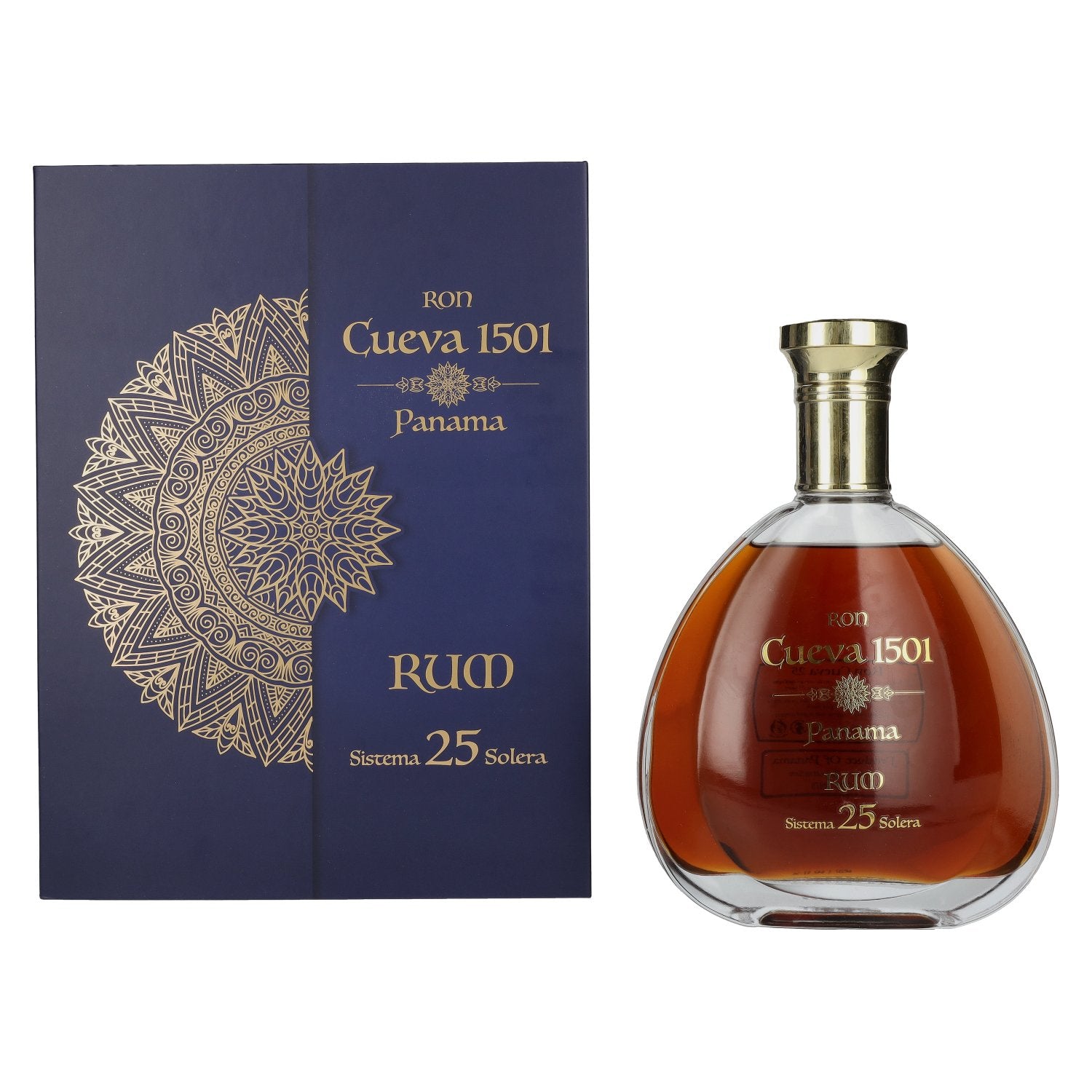Ron Cueva 1501 Sistema 25 Solera Panama Rum 40% Vol. 0,7l in Geschenkbox
