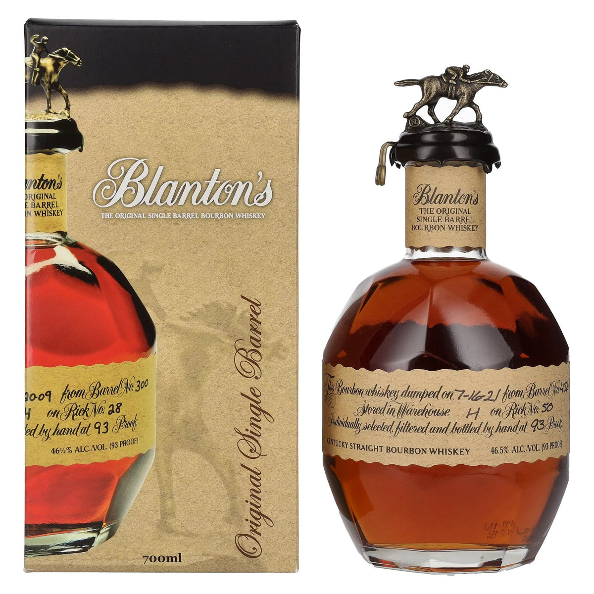 Blanton's Bourbon The Original Single Barrel Bourbon Whisky 46.5% ABV, 0.7l, in a gift box