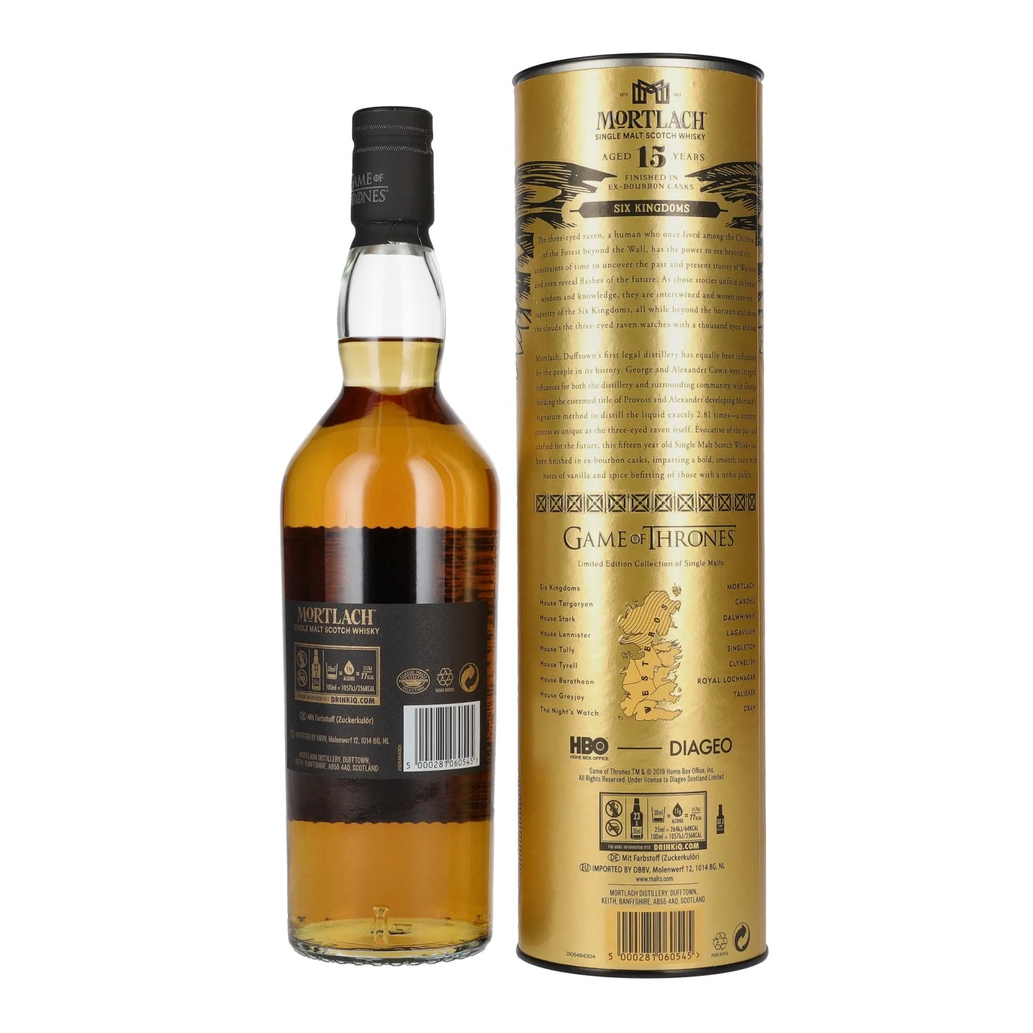 Mortlach 15 Years Old GAME OF THRONES Six Kingdoms Limited Edition 46% Vol. 0.7L in gift box