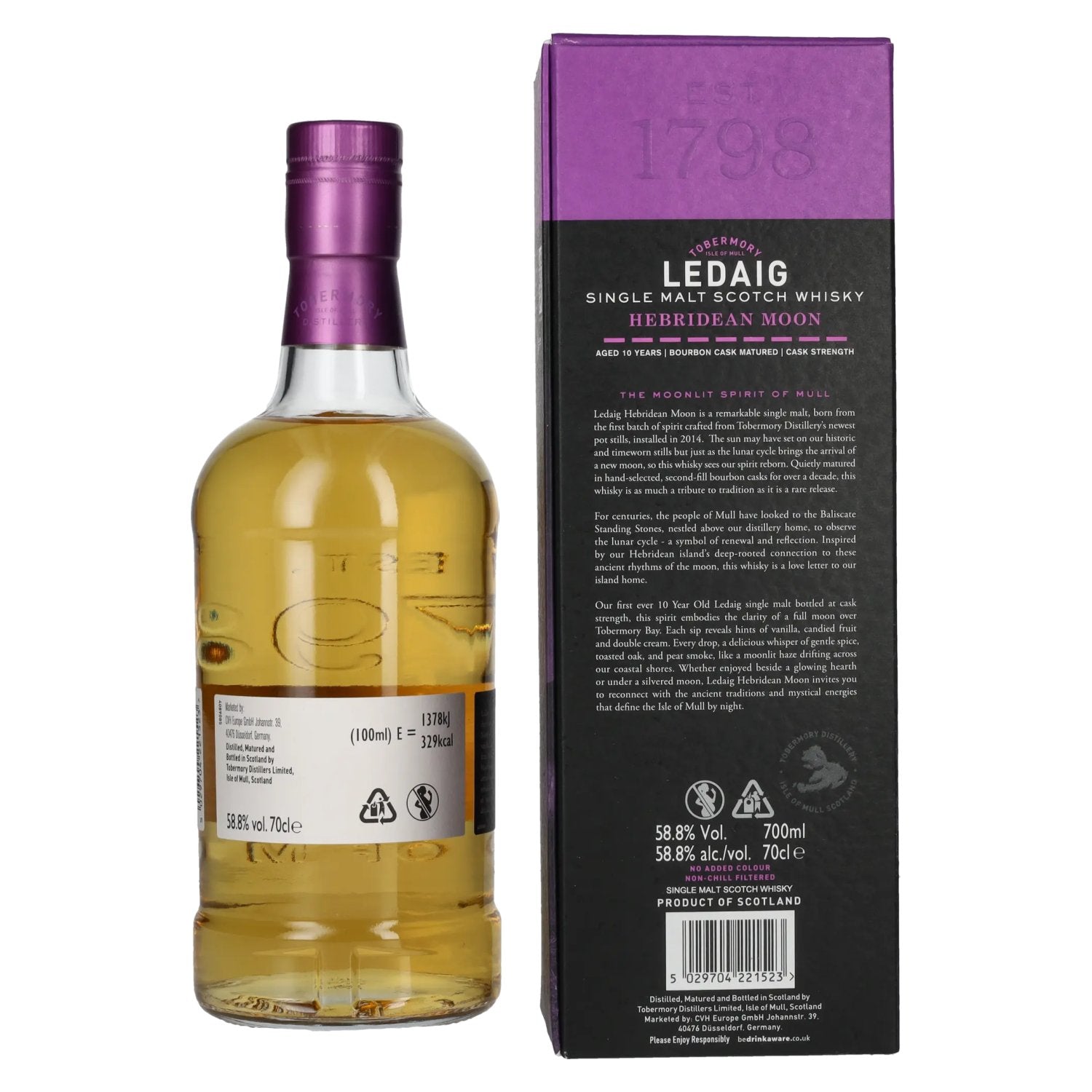 Ledaig 10 Years Old HEBRIDEAN MOON Single Malt Limited Edition 58,8% Vol. 0,7l in Geschenkbox