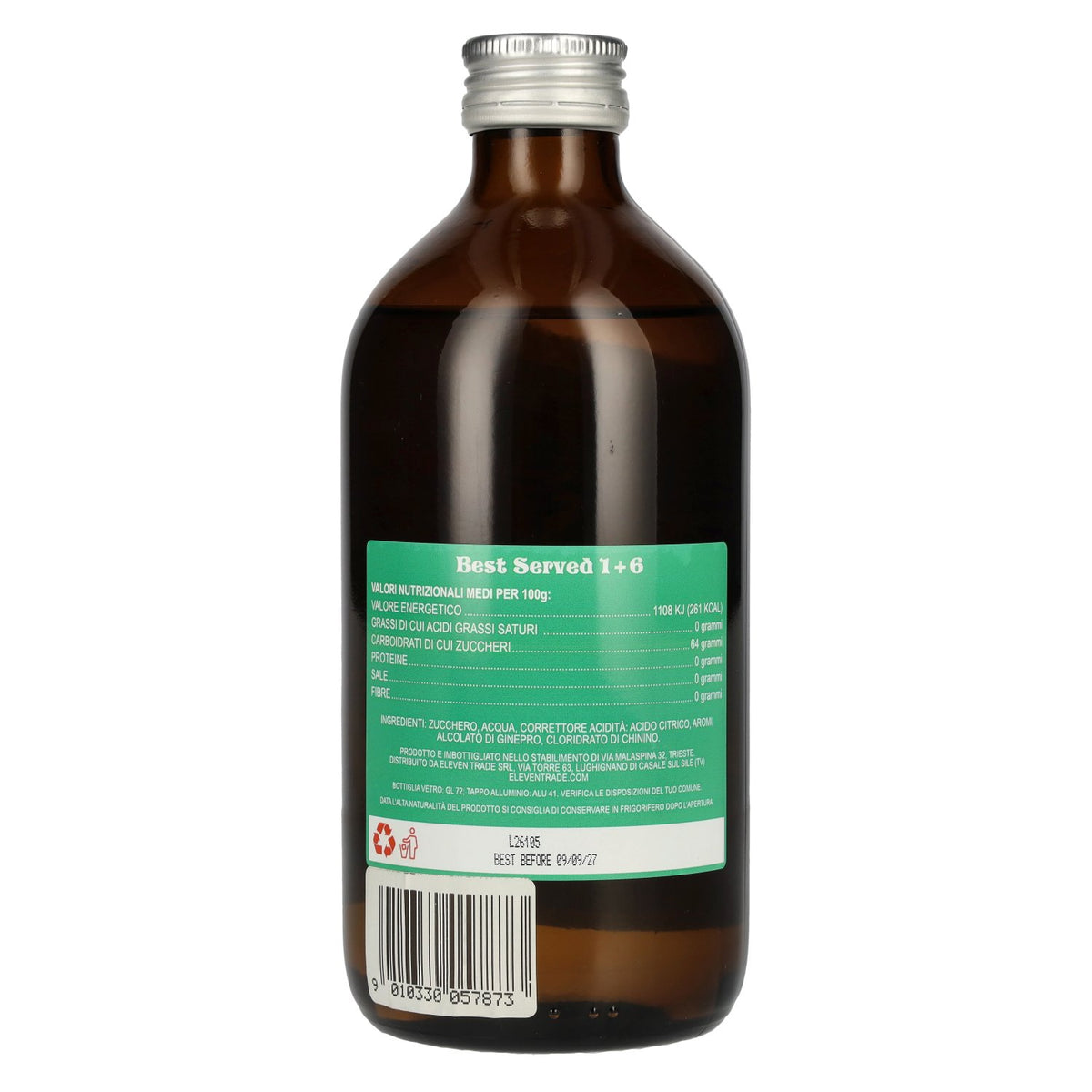 Big Gino Virgin Non-Alcoholic Tonic Syrup 0.5 l