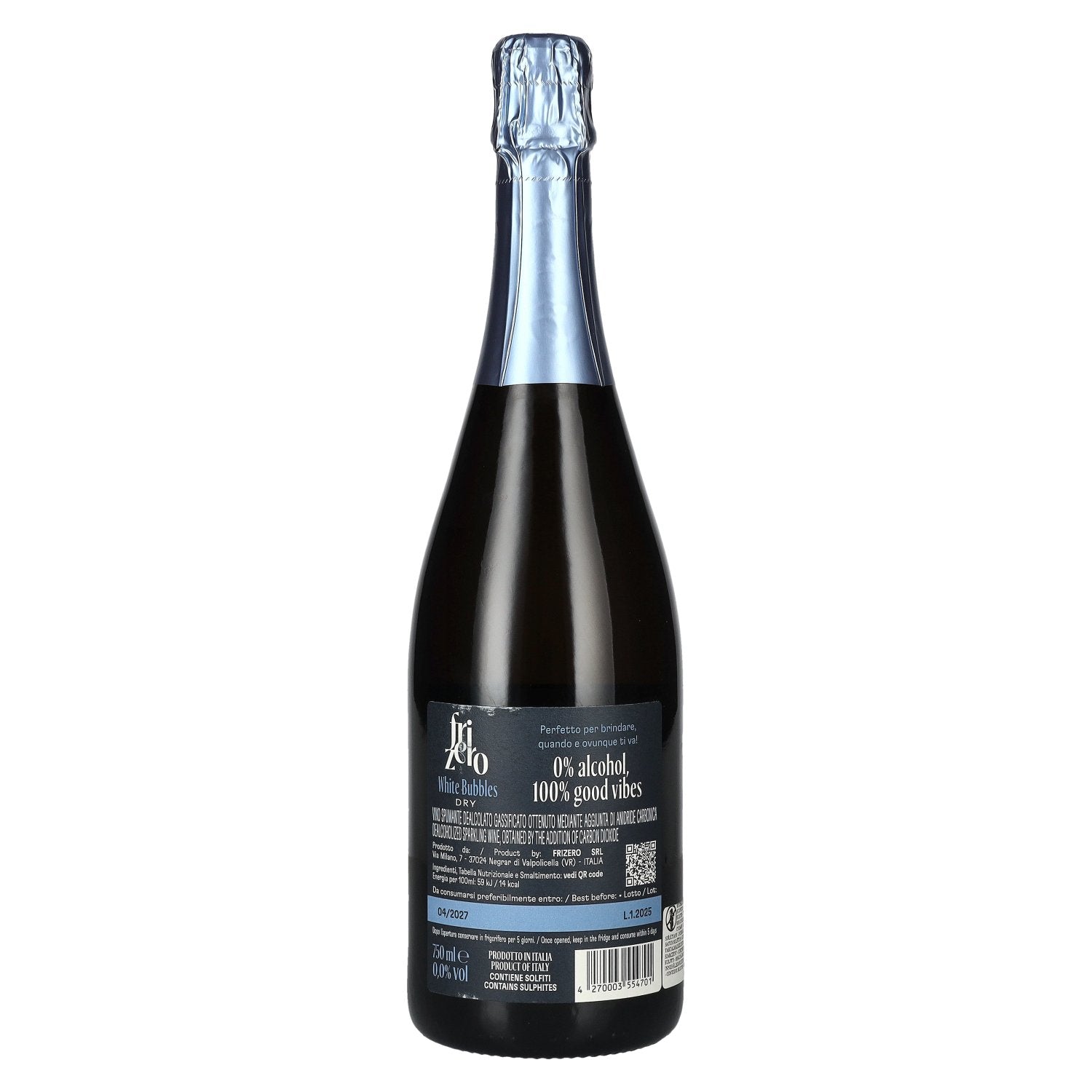 Frizero White Bubbles Sparkling Wine Alcohol Free 0.0 0,75l