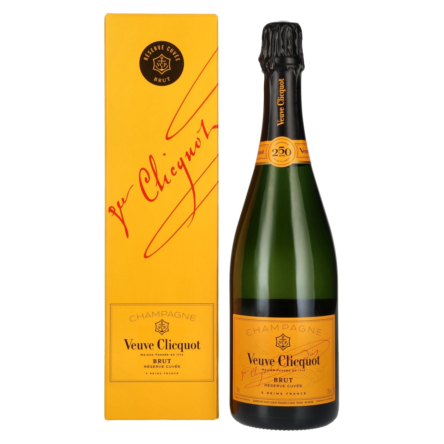 Veuve Clicquot Champagne Brut Reserve Cuvée 12% Vol. 0.75l in Gift Box