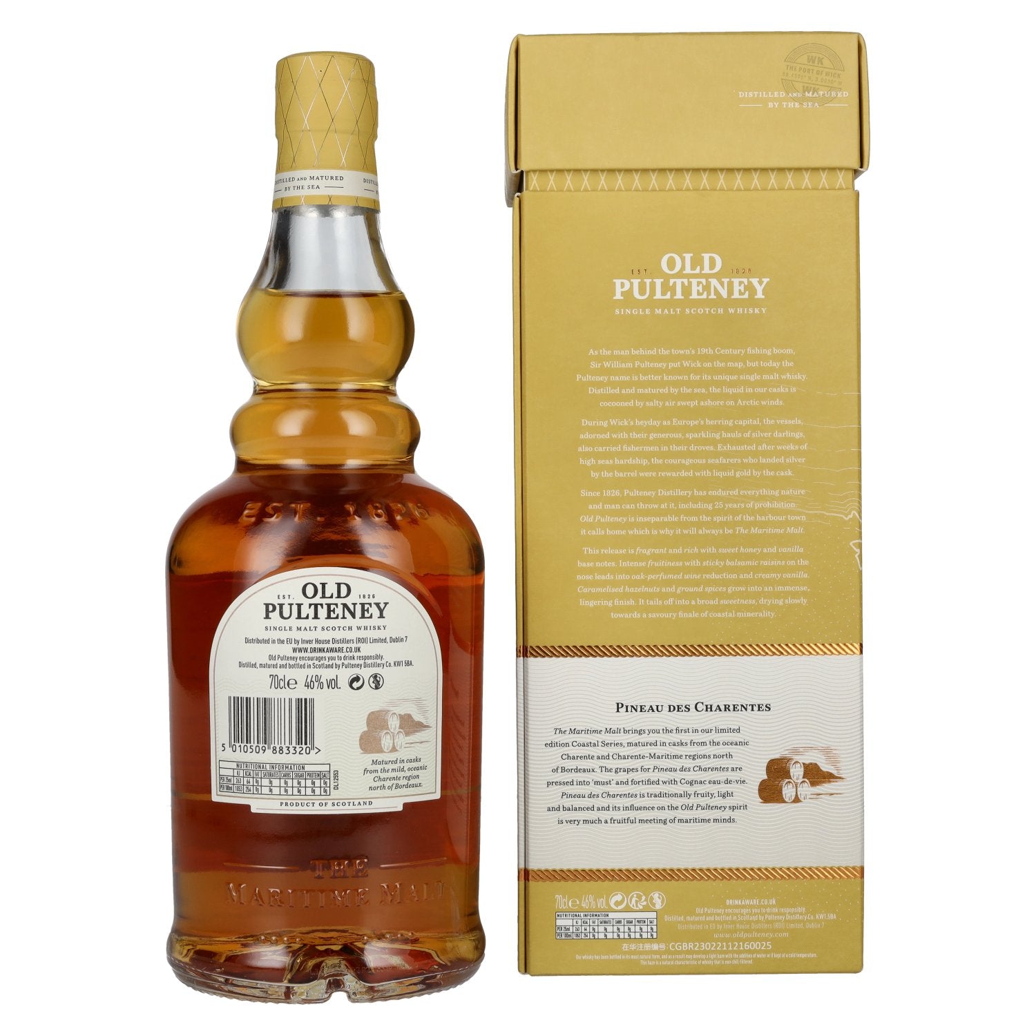 Old Pulteney Coastal Series PINEAU DES CHARENTES 46% Vol. 0,7l in Geschenkbox
