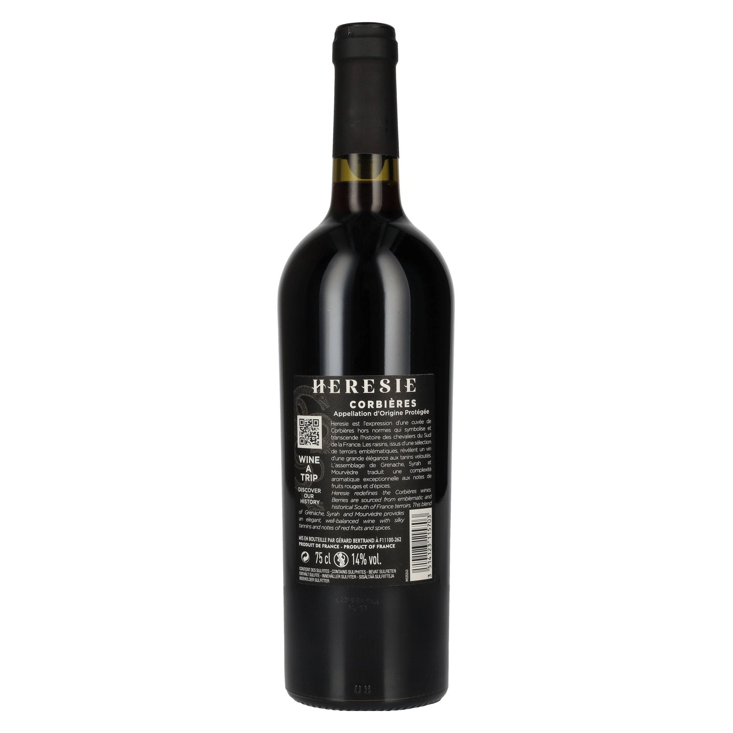 Gérard Bertrand HERESIE CORBIÈRES Rouge 2020 14% Vol. 0,75l