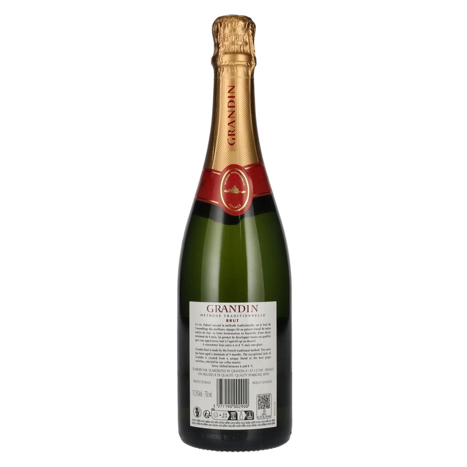 Grandin Brut Méthode Traditionnelle 11,5% Vol. 0,75l