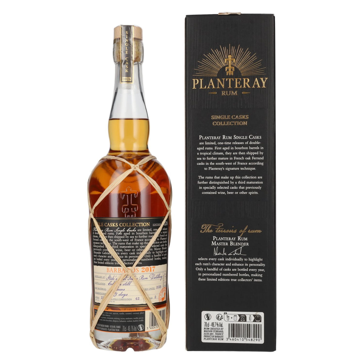 Planteray Rum BARBADOS Single Cask Olorosso Barrel 2017 49.7% ABV 0.7l in a gift box