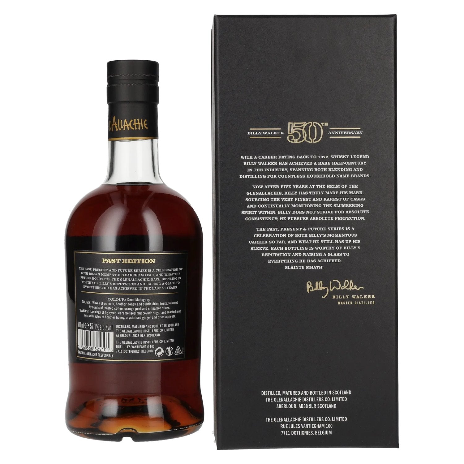 The GlenAllachie 16 Years Old 50th Anniversary PAST EDITION 57,1% Vol. 0,7l in Geschenkbox