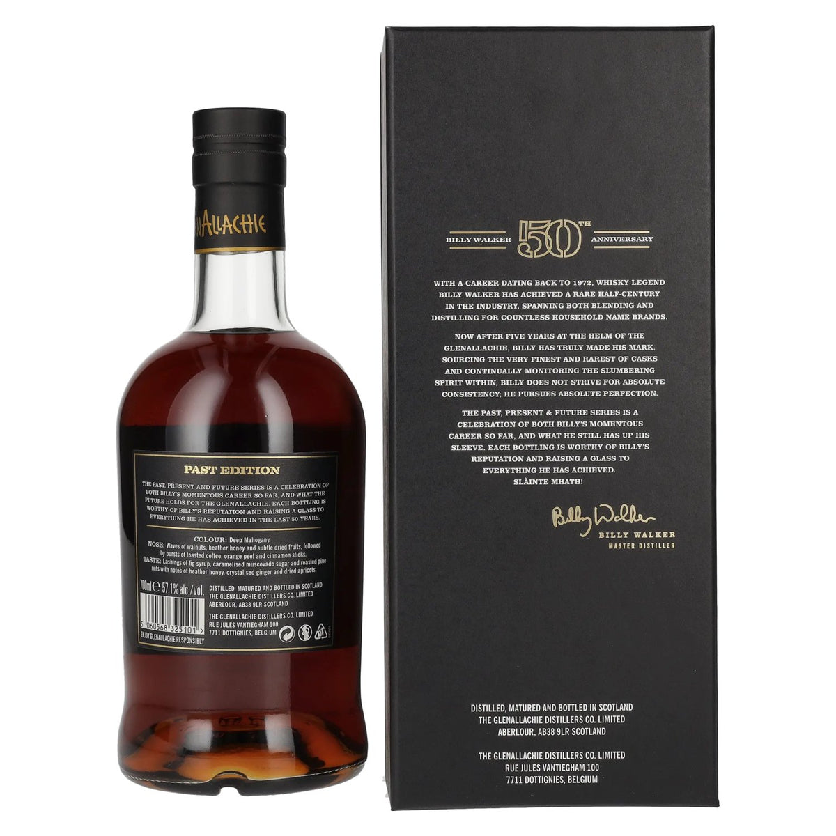 The GlenAllachie 16 Years Old 50th Anniversary PAST EDITION 57.1% Vol. 0.7l in gift box