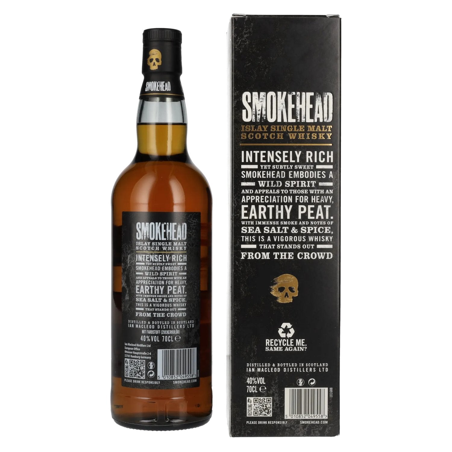 Smokehead Islay Single Malt Scotch Whisky 40% Vol. 0,7l in Geschenkbox