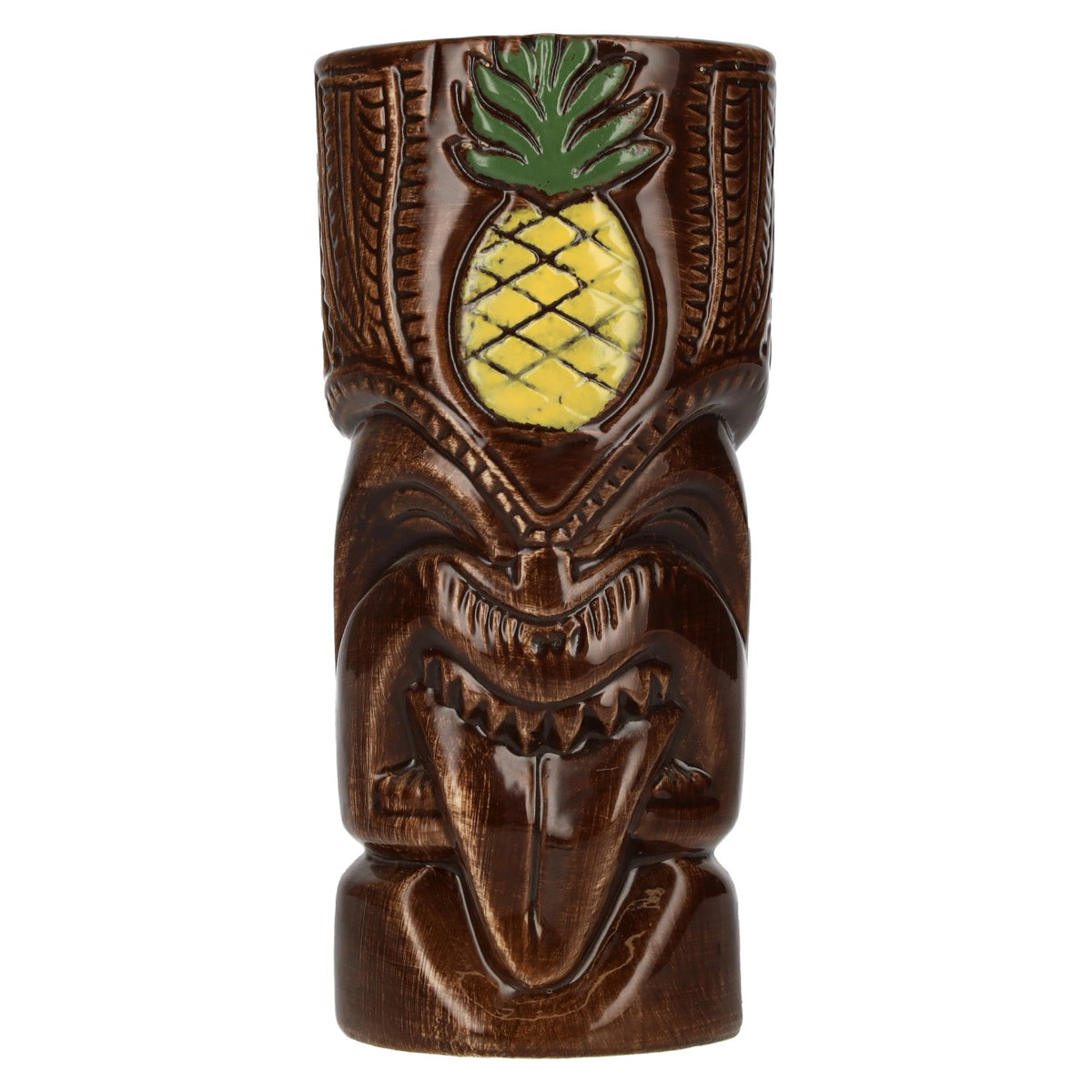 Tiki Mug, Ceramic, Long Tongue Warrior, 0.55 l