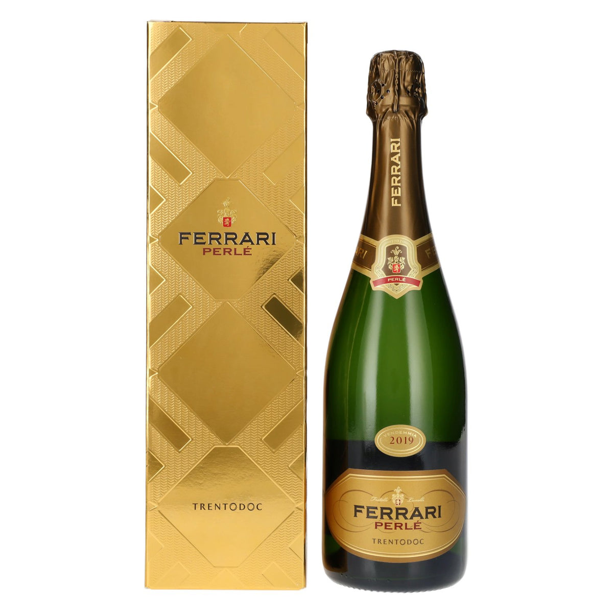 Ferrari PERLÉ Brut Millesimato DOC 2019 12.5% vol. 0.75 l in a gift box