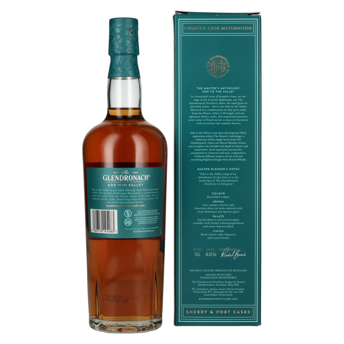 The GlenDronach ODE TO THE VALLEY Highland Single Malt 46.2% ABV 0.7l in a gift box