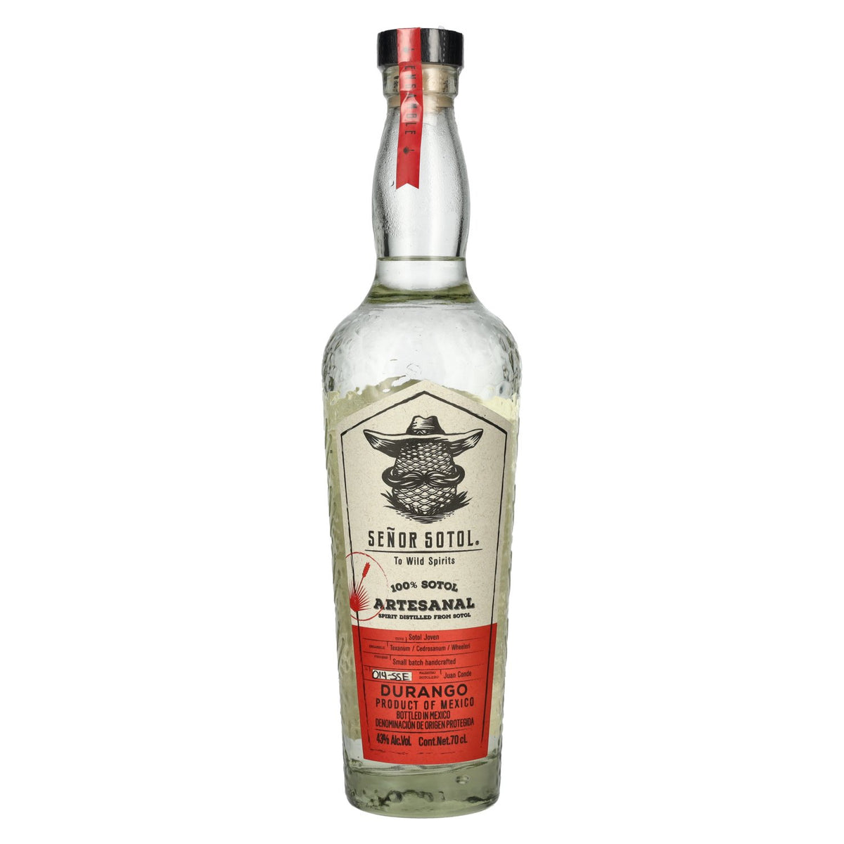 Señor Sotol Durango 100% Artisanal Sotol PDO 43% Vol. 0.7l
