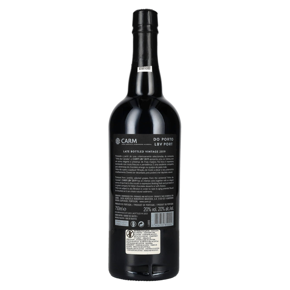 CARM LBV Late Bottled Vintage Port 2019 20% ABV 0.75 l